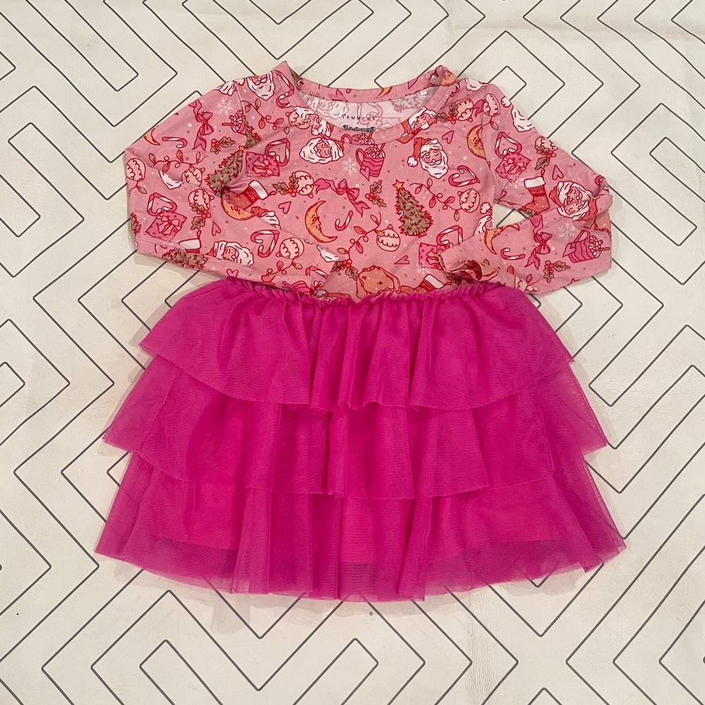 In My Jammers x Bre Sheppard Pink Tulle Christmas Dress